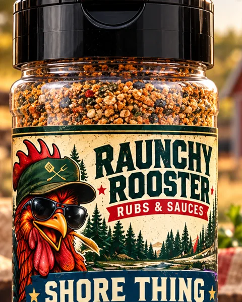Concept packaging for Shore Thing rub