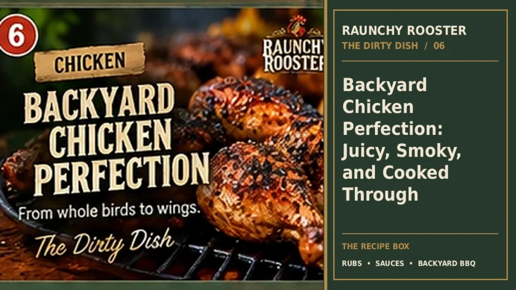 The Dirty Dish · Backyard Chicken Perfection: Juicy, Smoky, and Cooked Through