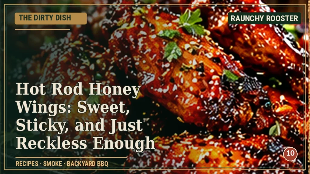 The Dirty Dish · Hot Rod Honey Wings: Sweet, Sticky, and Just Reckless Enough