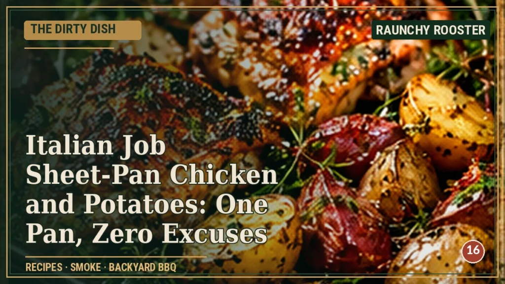 The Dirty Dish · Italian Job Sheet-Pan Chicken and Potatoes: One Pan, Zero Excuses