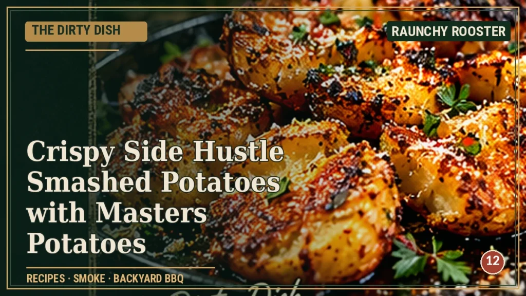The Dirty Dish · Crispy Side Hustle Smashed Potatoes with Masters Potatoes
