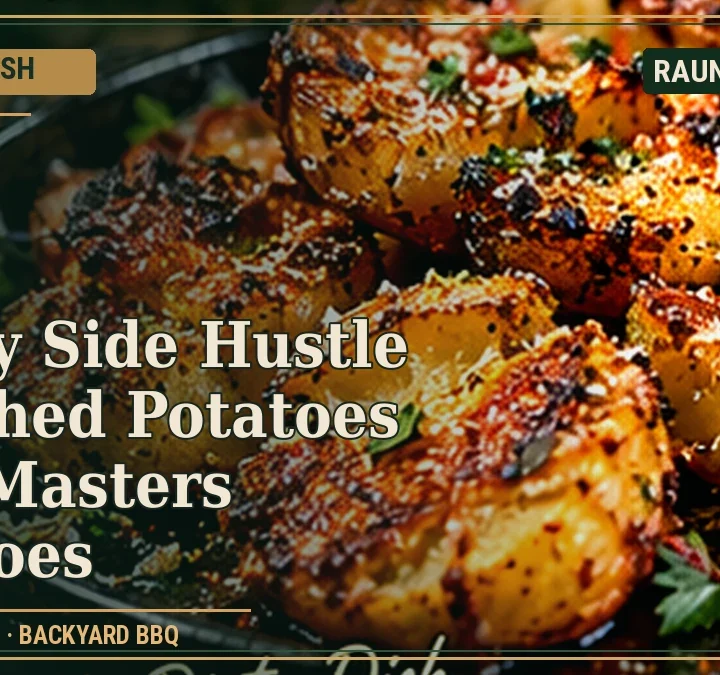 The Dirty Dish · Crispy Side Hustle Smashed Potatoes with Masters Potatoes