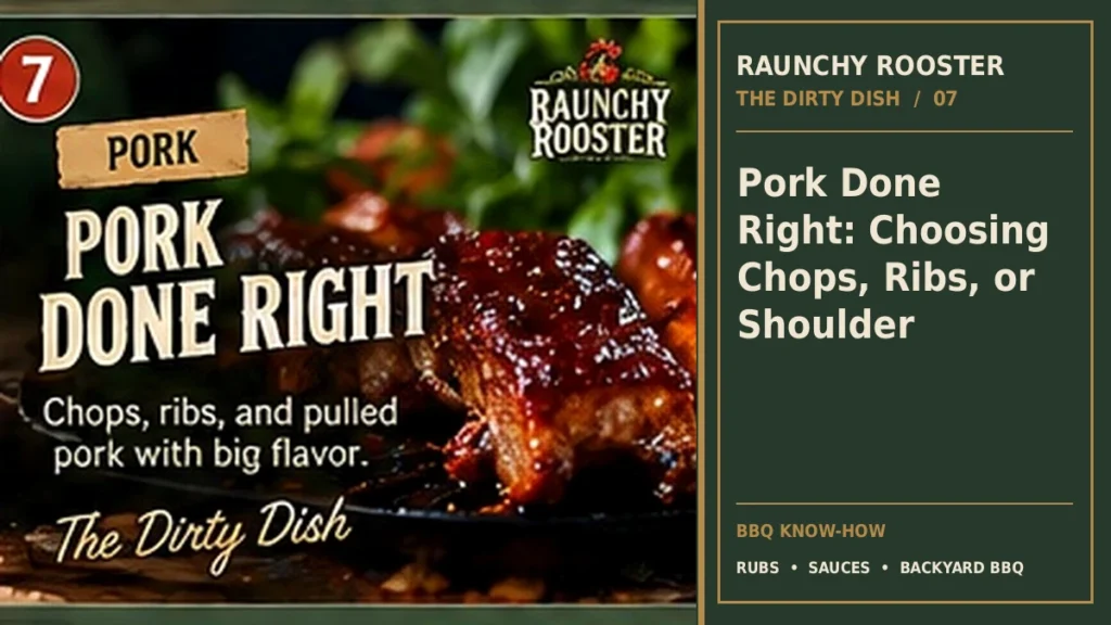 The Dirty Dish · Pork Done Right: Choosing Chops, Ribs, or Shoulder