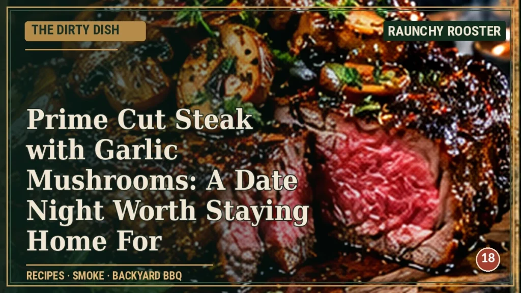 The Dirty Dish · Prime Cut Steak with Garlic Mushrooms: A Date Night Worth Staying Home For